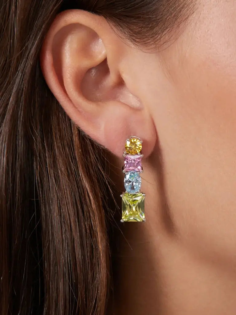 Sparkling Pastel Stood Earrings