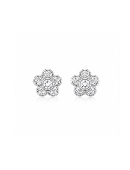Crystal Flower Earrings