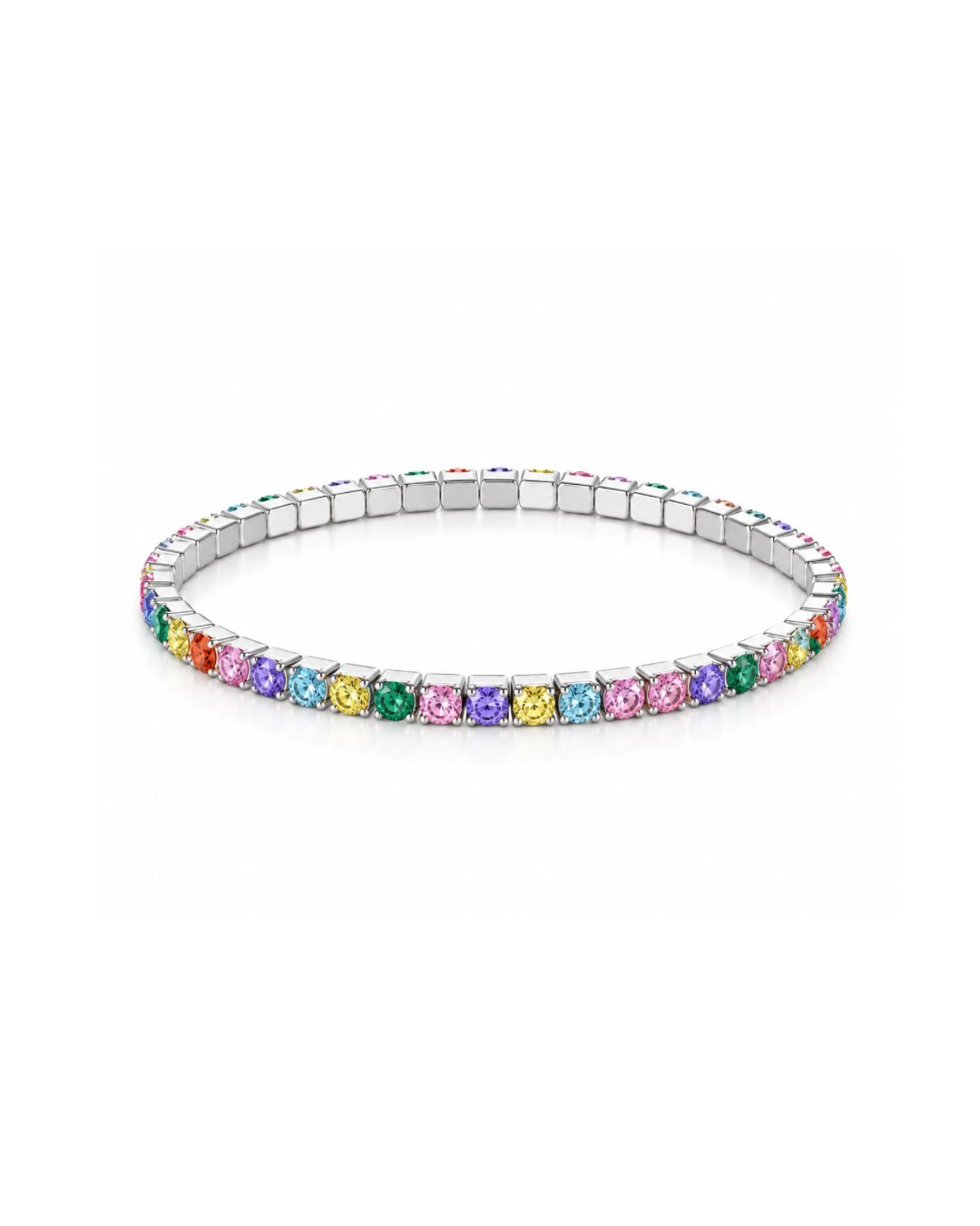 Tennis Elastic Bracelet (silver)