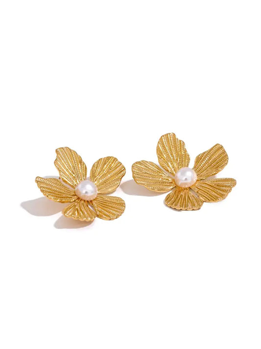 Petals of Gold earrings