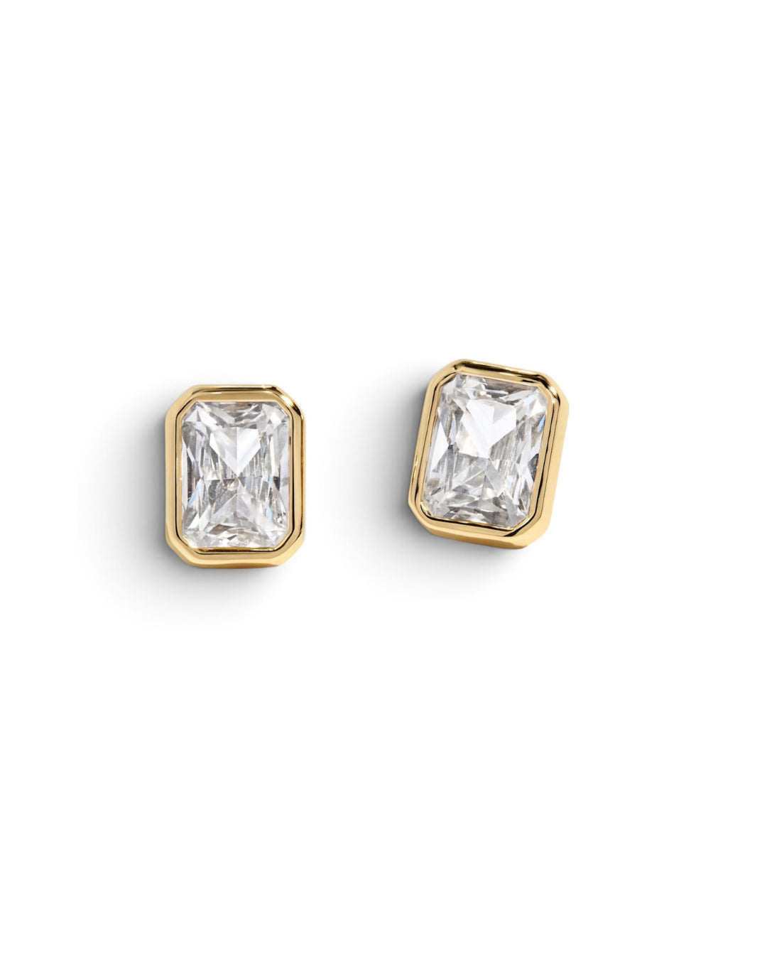 Rectangle Stud Earrings