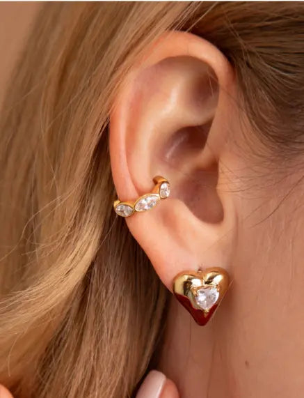 Melted Heart Earrings