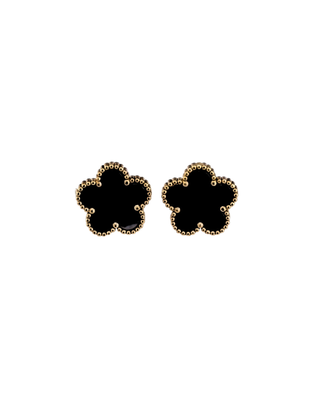 Noir Clover Earrings