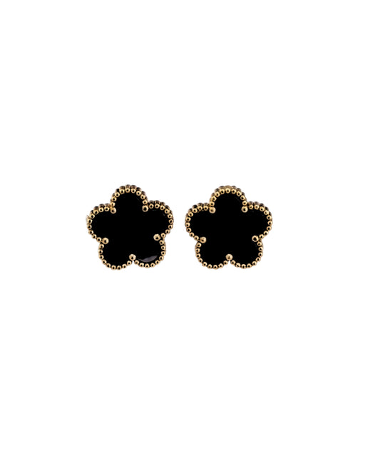 Noir Clover Earrings