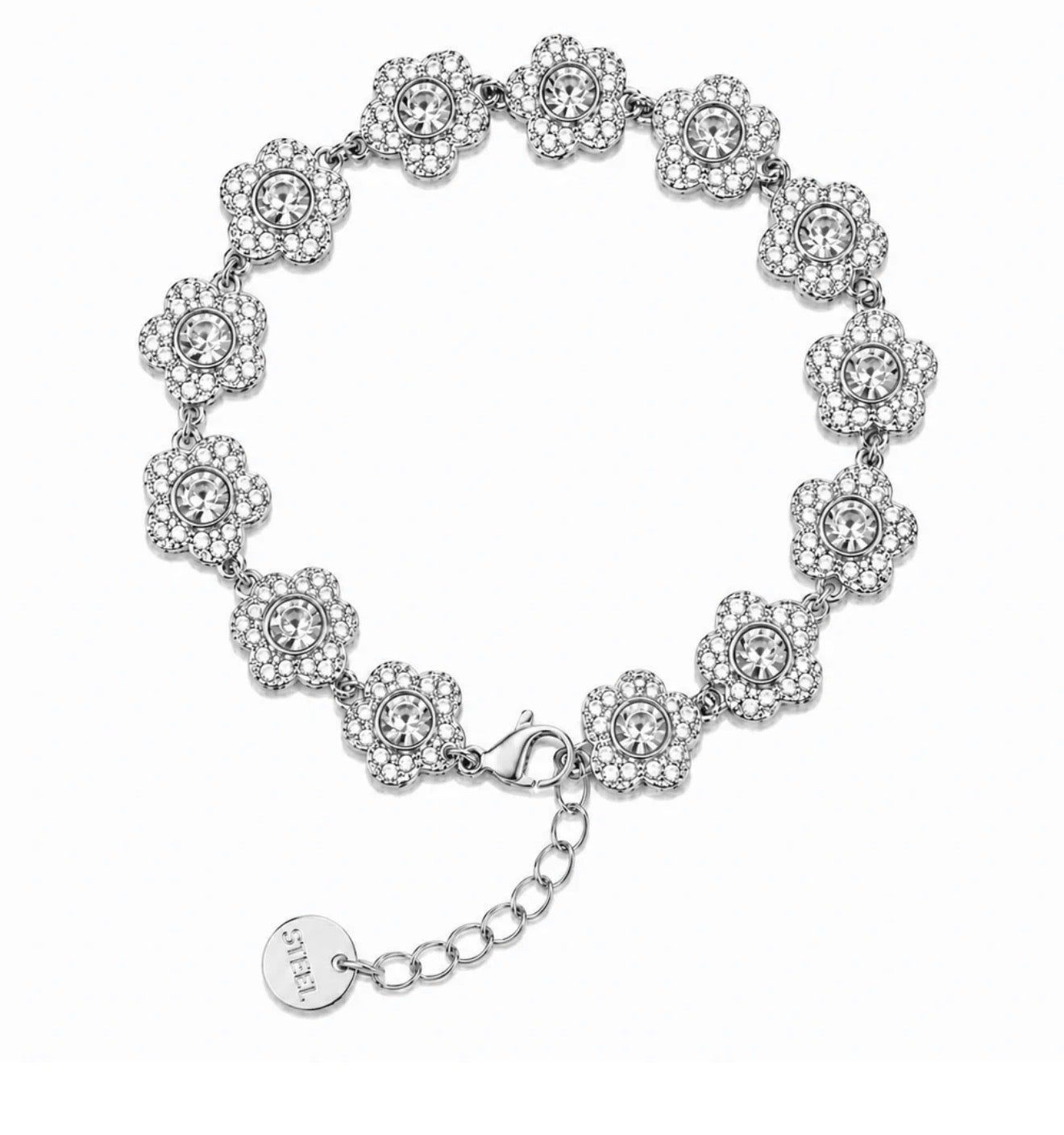 Crystal Flower Bracelet