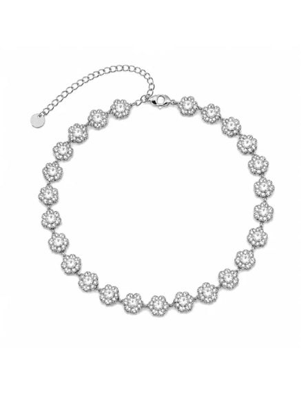 Crystal Flower Necklace