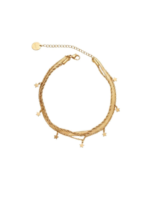 Triple Chain Anklet