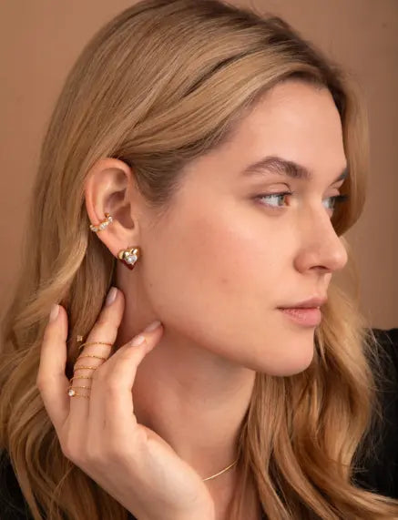 Melted Heart Earrings