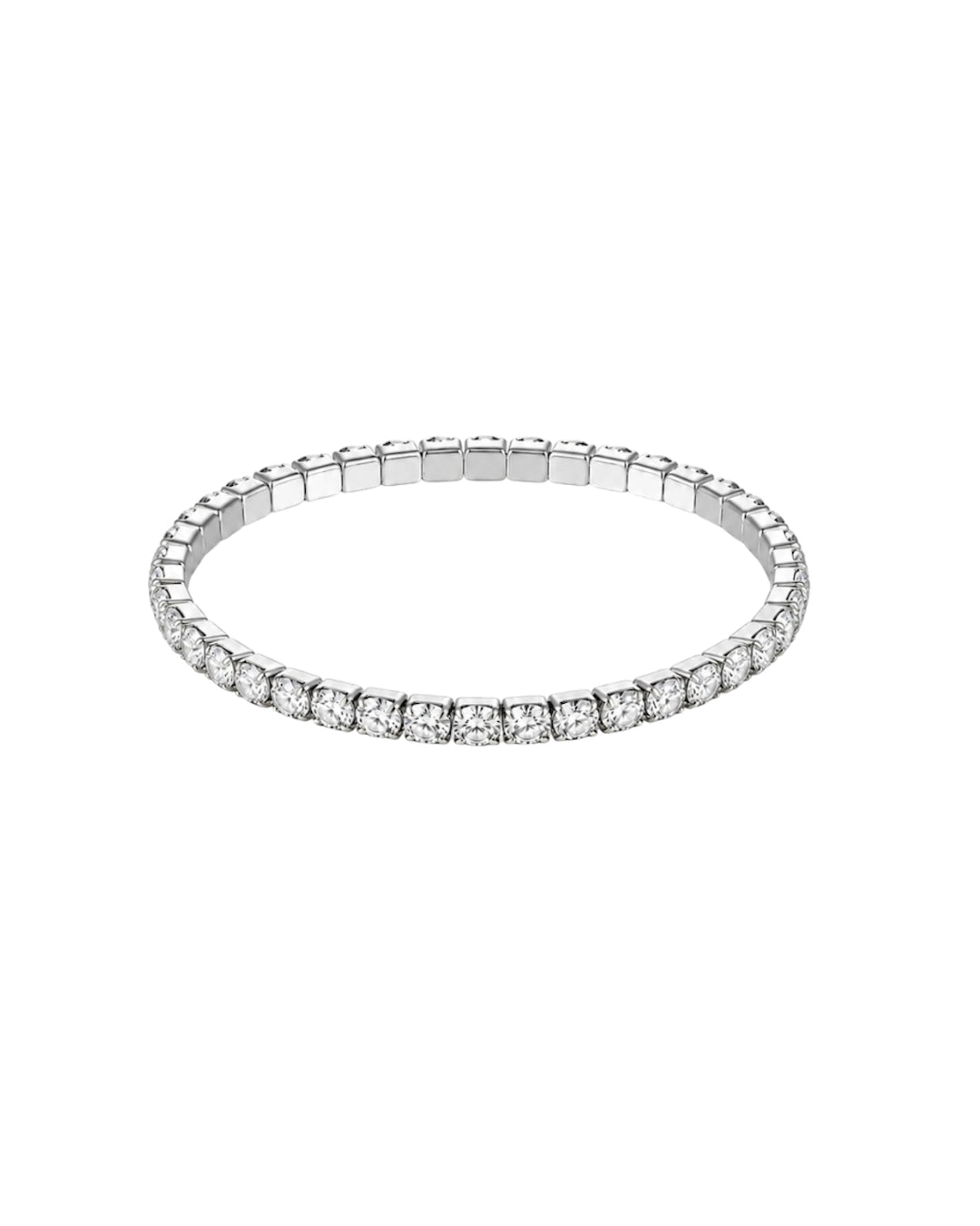 Tennis Elastic Bracelet (silver)