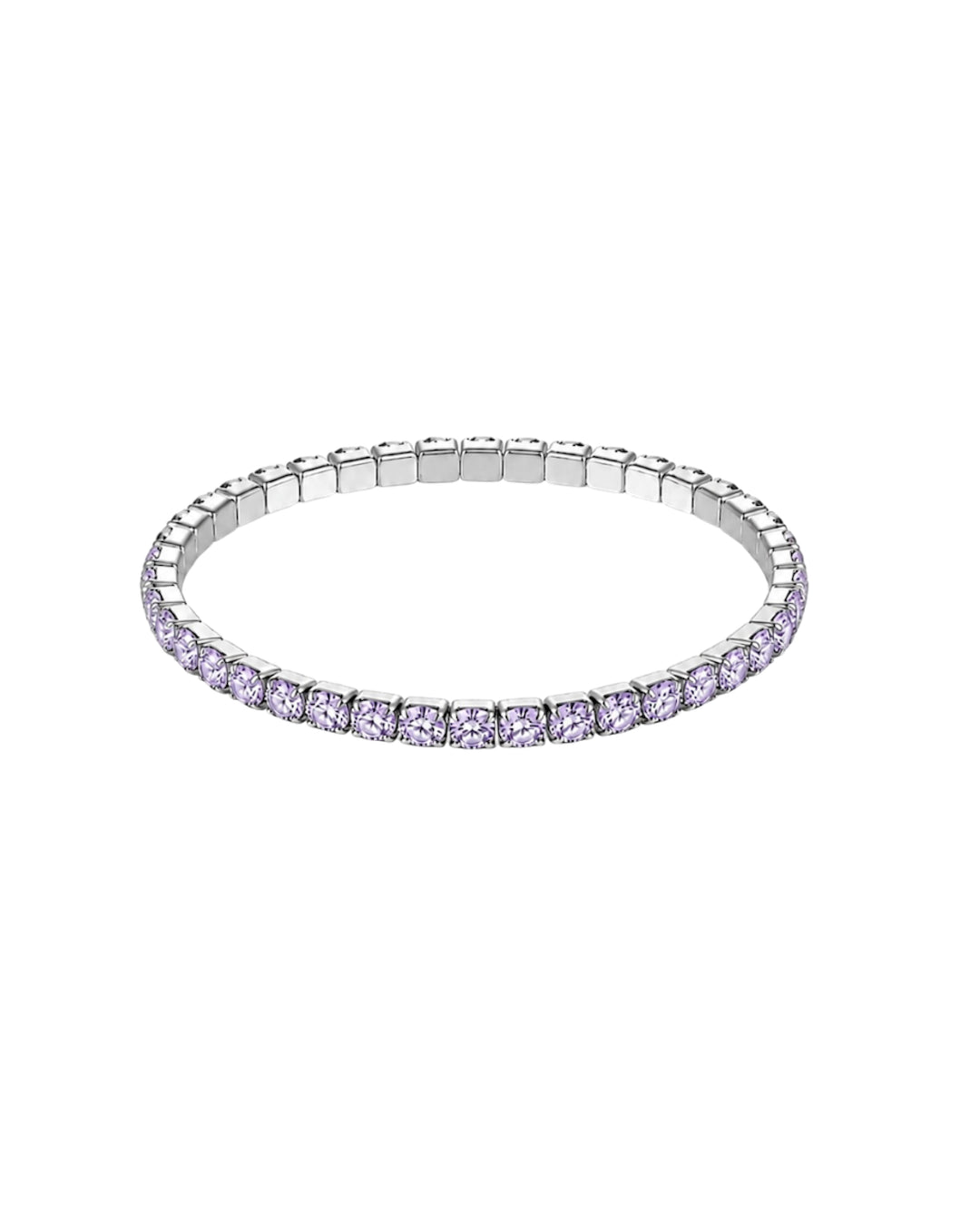Tennis Elastic Bracelet (silver)