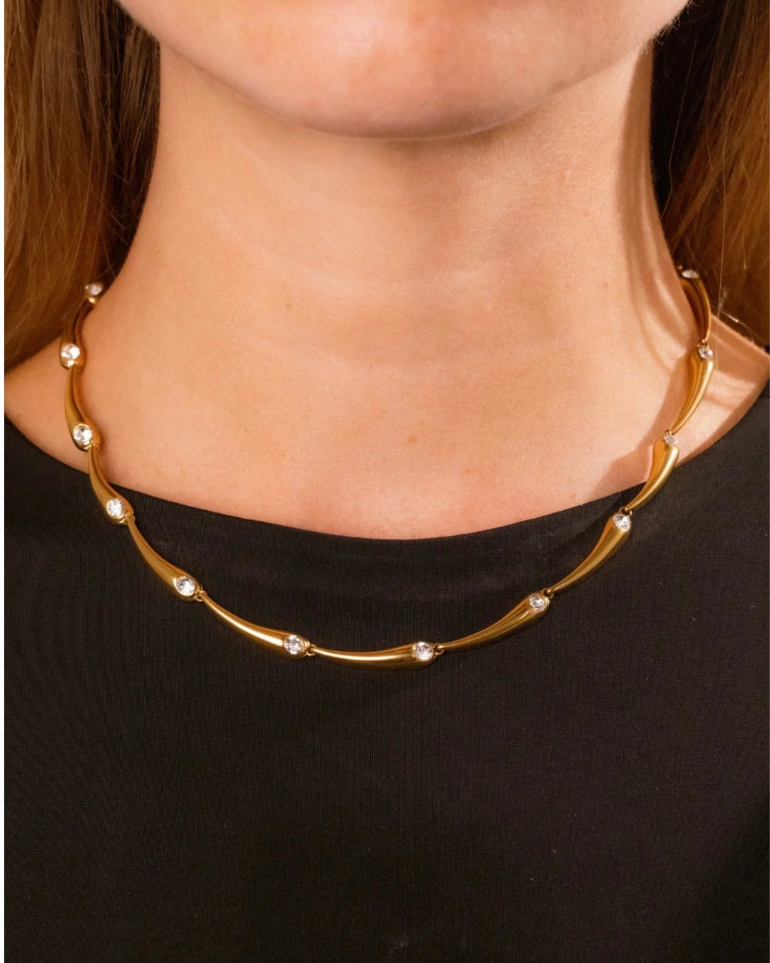 Modern Wave Necklace