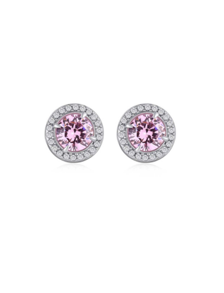 Glow Pink Stud Earrings