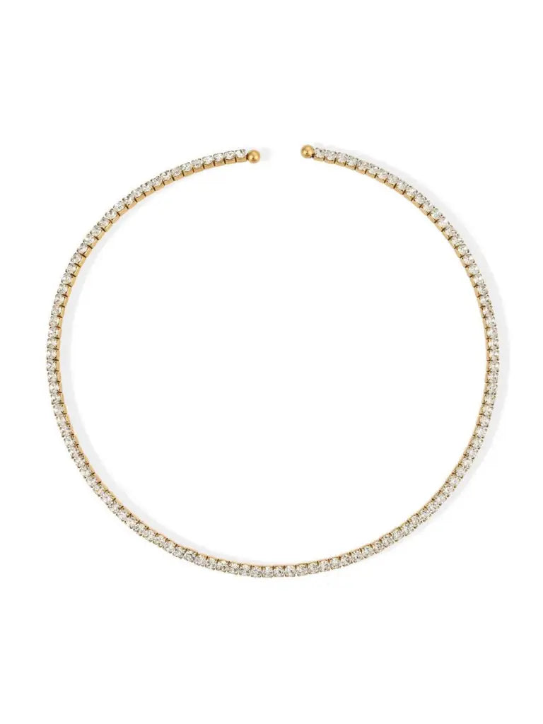 Halo Tennis Necklace