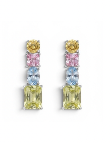 Sparkling Pastel Stood Earrings