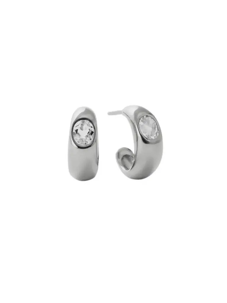 Luna Stone Hoops